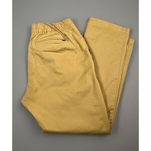 Nike SB Pants Pull On Chino Skate Pants Men's Small Gold Pockets Drawstrings